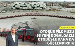 Başkan Altay: “Otobüs Filomuzu 53 Yeni Doğalgazlı Otobüsle Daha Da Güçlendirdik”